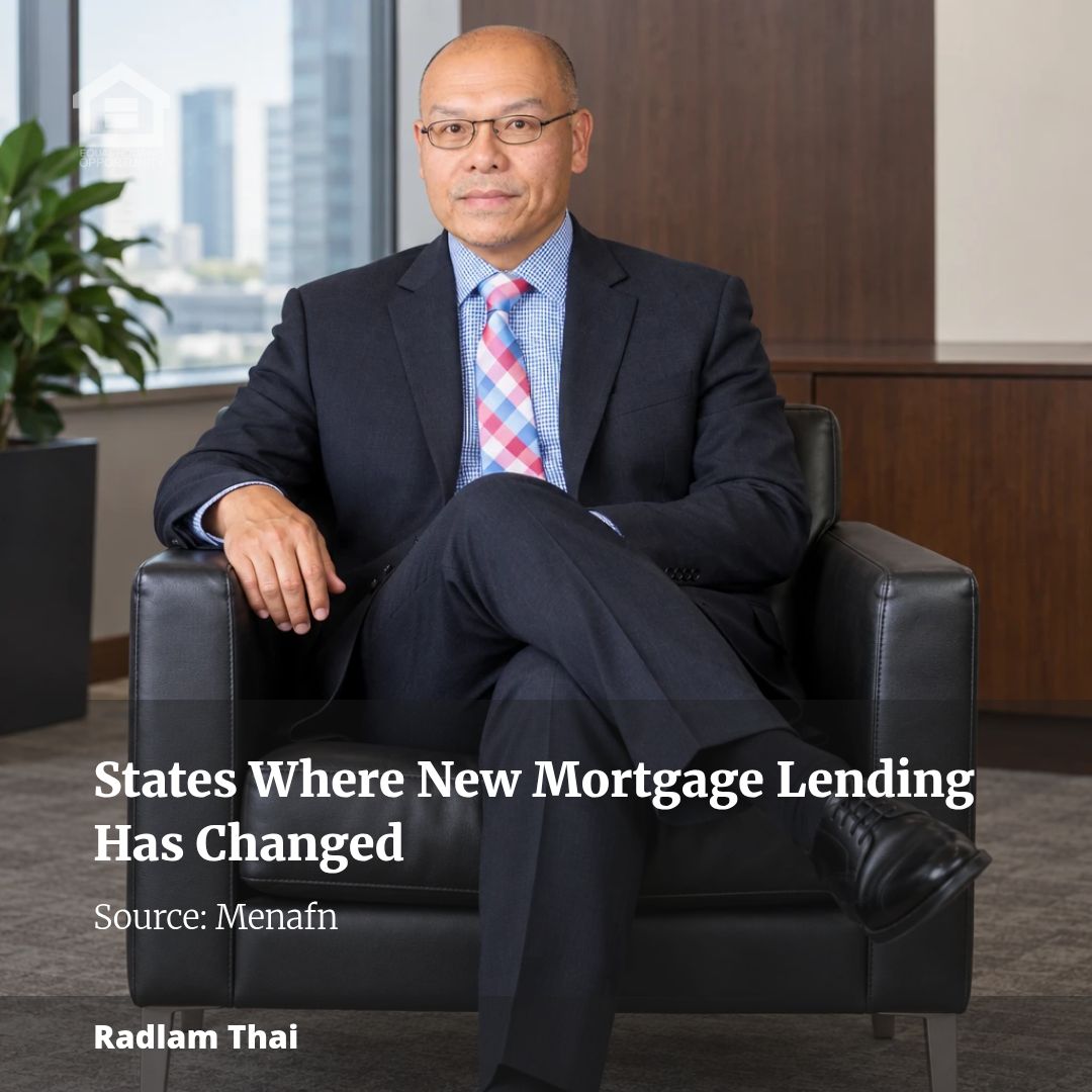 States Where New Mortgage Lending Has Changed