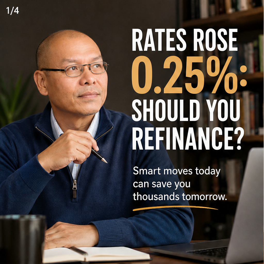 Rates Rose 0.25%: Should You Refinance?